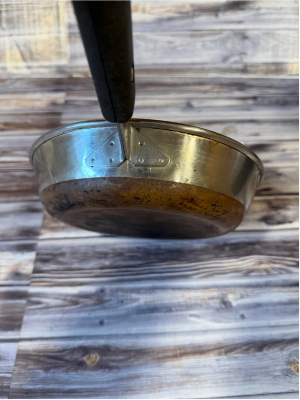 Revere ware copper bottom small 7 inch skillet made in the USA